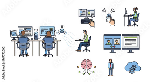 Remote Collaboration and Digital Communication: People working together online