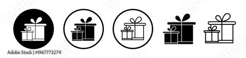 Gift boxes icons collection