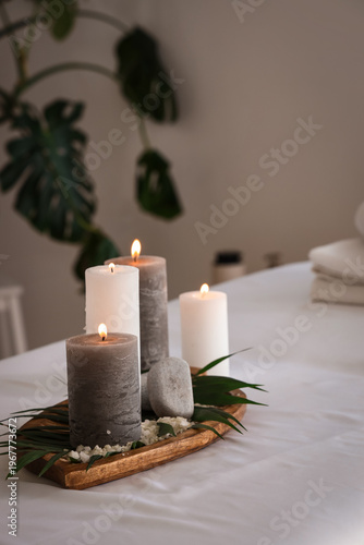 Spa composition with burnin...
