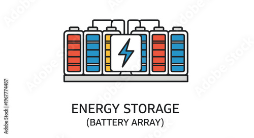 Modern Battery Array for Energy Storage Systems and Renewable Power