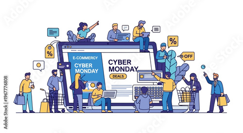 Cyber Monday E-commerce Shopping Online Deals and Discounts