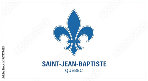 Fleur de Lis symbol of Quebec, Canada - Saint-Jean-Baptiste Day