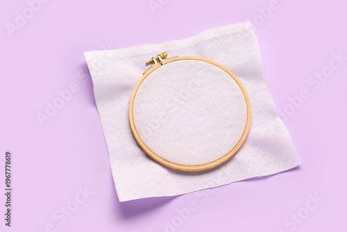 Wooden embroidery hoop with...