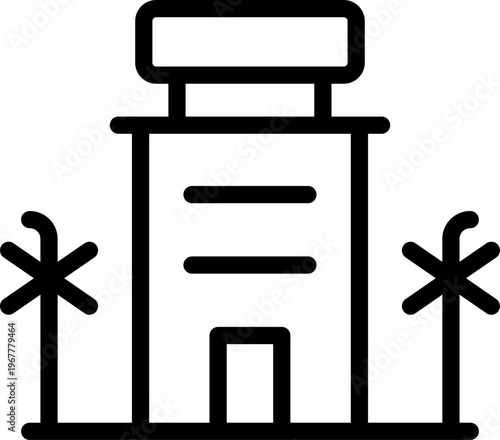 Luxury Travel and Holiday Essentials Line Icon – Professional Modern Minimal Outline Icons Collection Featuring Premium Getaway, Vacation and Tourism Symbols, Editable Vector Illustration