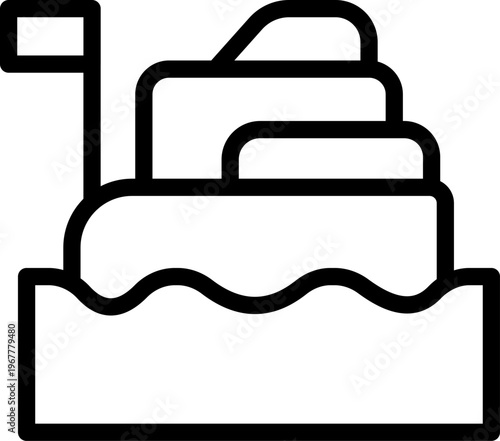 Luxury Travel and Holiday Essentials Line Icon – Professional Modern Minimal Outline Icons Collection Featuring Premium Getaway, Vacation and Tourism Symbols, Editable Vector Illustration