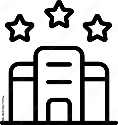 Luxury Travel and Holiday Essentials Line Icon – Professional Modern Minimal Outline Icons Collection Featuring Premium Getaway, Vacation and Tourism Symbols, Editable Vector Illustration