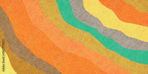 Abstract Wavy Colorful Textured Background Design Illustration