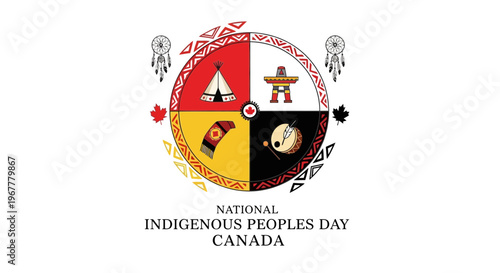 National Indigenous Peoples Day Canada Symbol Circle
