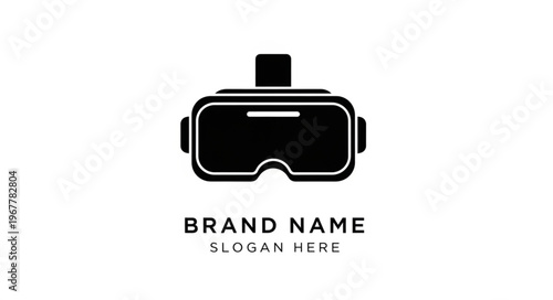 Sleek Virtual Reality Headset Logo Design for Immersive Experiences.