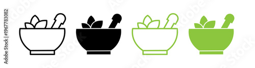 Homeopathy icons collection