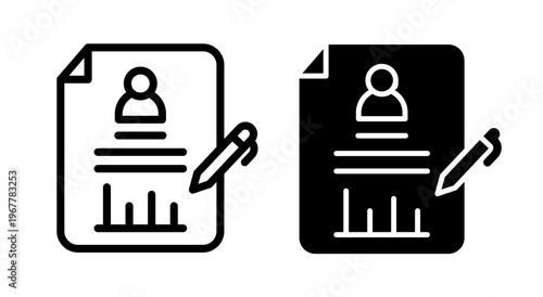 Job description icons collection