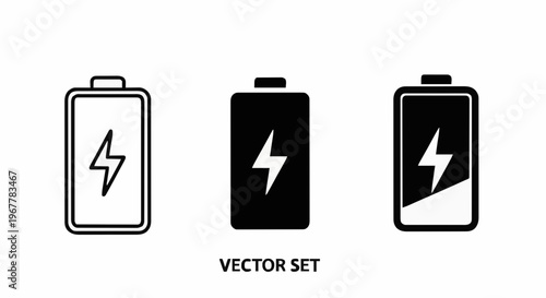 Battery Power Levels Icons
