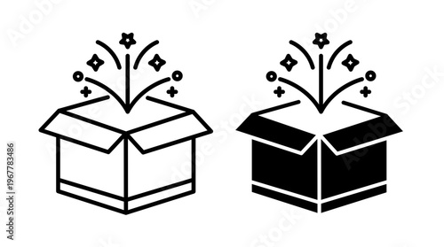 Magic box icons collection
