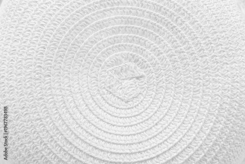 Seamless spiral patterns weaving hat gray white background