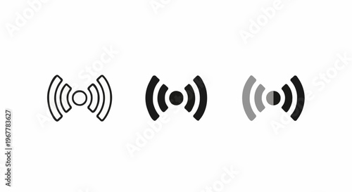 Simple Wireless Signal Icons