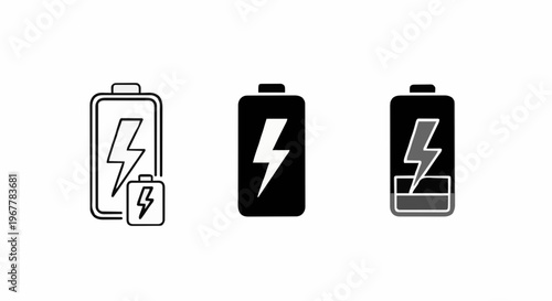 Battery Power Levels Icons