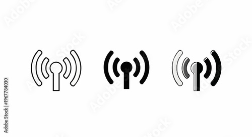 Simple Wireless Signal Icons