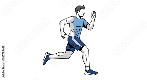 running man vector