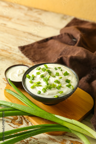 Composition with sour cream...