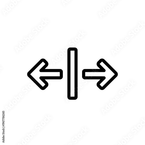 Directional Arrow Signpost Indicating Left and Right Guidance for Navigation