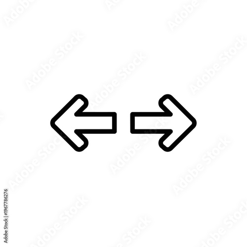 Directional arrows pointing left and right illustrating navigation or choice concepts