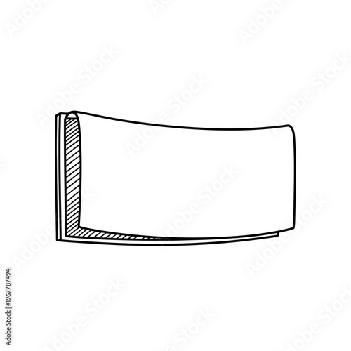 Minimalist Black and White Line Drawing of Modern Bicycle Frame Design