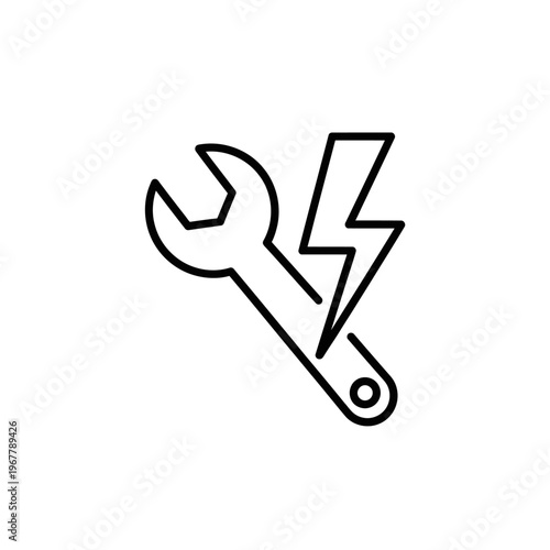 Electrical Repair Tools Icon for Maintenance and Fixing Equipment