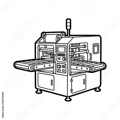 Industrial Food Packaging Machine with Conveyor System for Efficient Processing