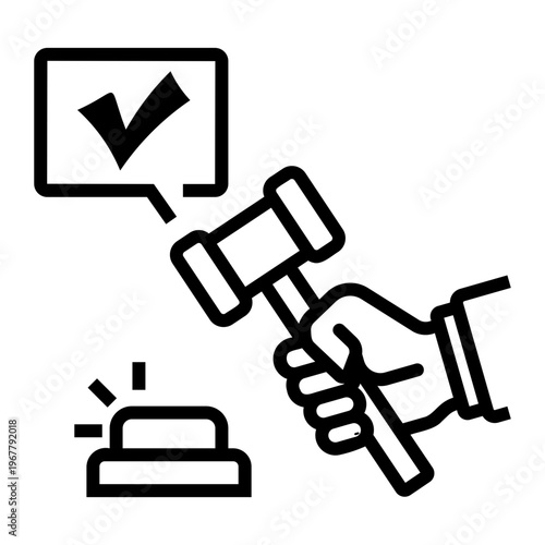 decision Line Icon