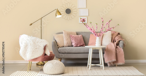 Interior of living room wit...