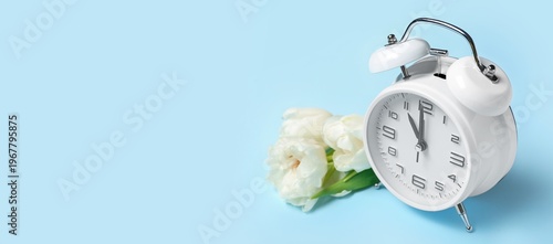 Alarm clock and beautiful f...