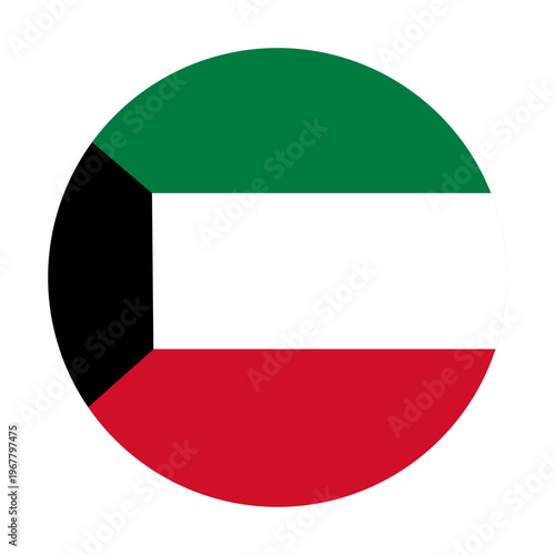Photos Kuwait National Flag element Icon