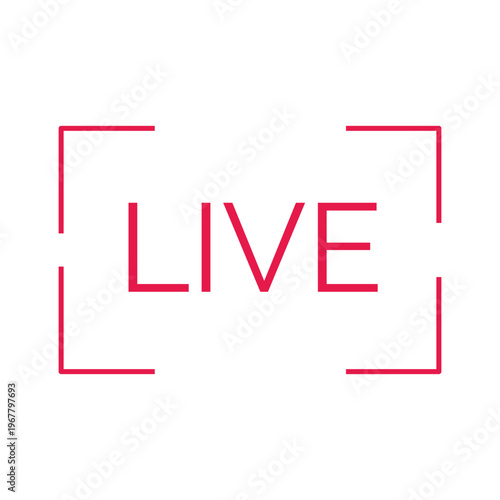 Neon Live Sign in Red online broadcast