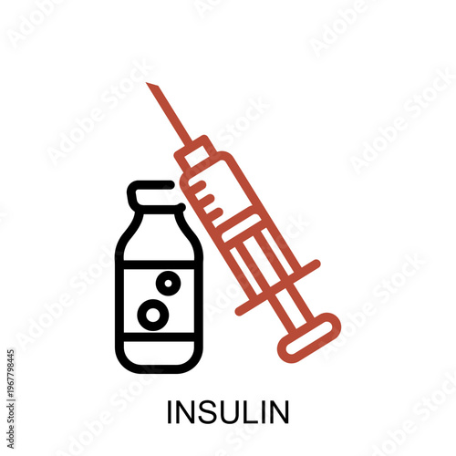 metabolic syndrome insulin icon medical metabolic health concept