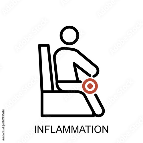 metabolic syndrome inflammation icon medical metabolic health concept