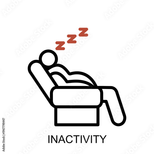 metabolic syndrome inactivity icon medical metabolic health concept