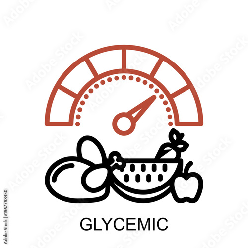 metabolic syndrome glycemic icon medical metabolic health concept