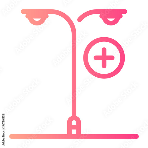 street lamp gradient icon