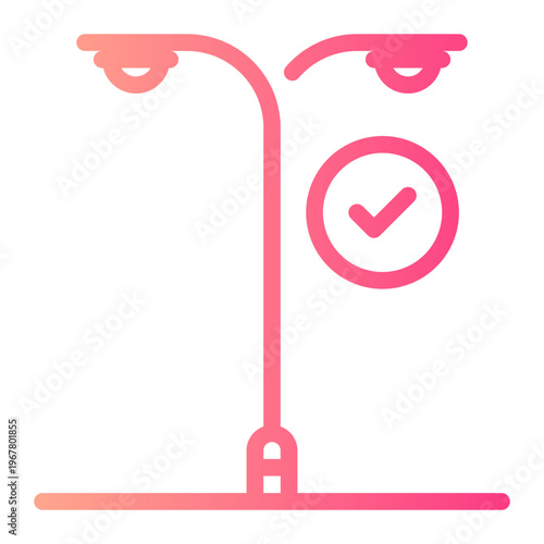 street lamp gradient icon