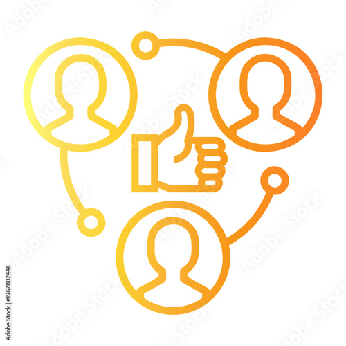 recommendation Line Gradient Icon