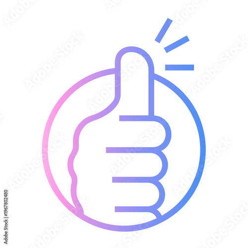recommendation Line Gradient Icon