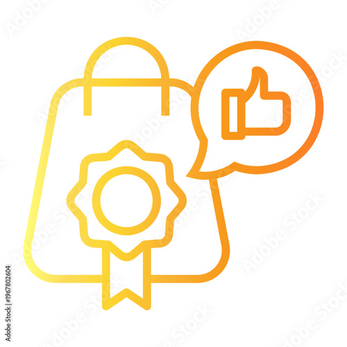 recommendation Line Gradient Icon