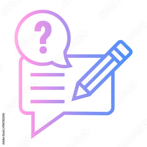 recommendation Line Gradient Icon