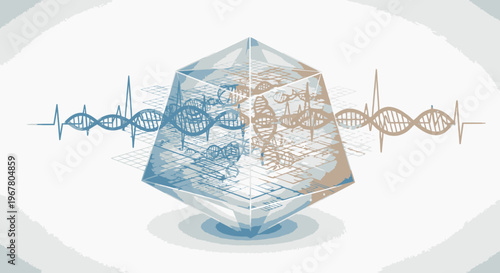 Abstract Genetic Data Visualization with Heartbeat and Geometric Form