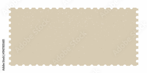 A blank textured postage stamp with a slightly off white tone