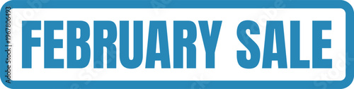 Announcement banner for the february sale event at a store or online platform