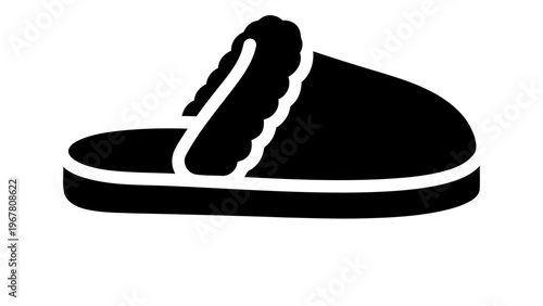 Slipper indoor fur icon