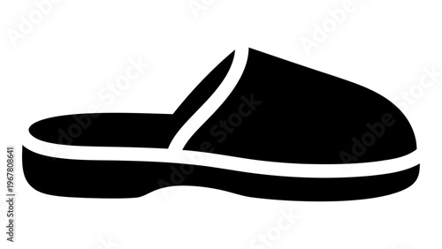 Slipper outdoor rubber icon isolated on white background