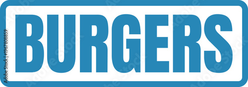 Classic logo for a burger restaurant or fast food chain