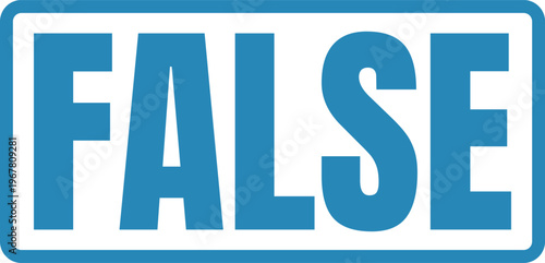 Visual representation of the boolean value false in a digital format